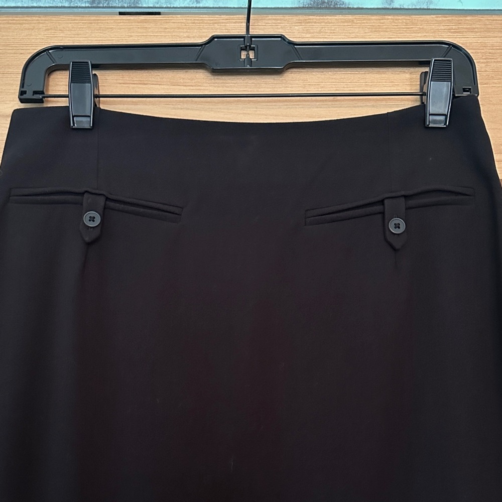 STAUD Smith Skirt Black Midi Column Pencil Skirt Size 6 - Picture 7 of 10
